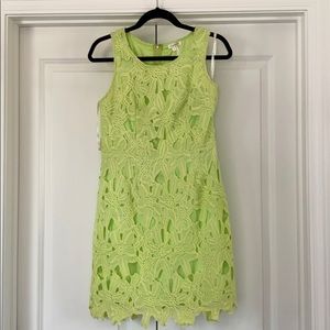 Neon lace dress